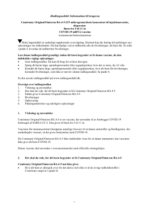 信息至 brugeren Comirnaty Original/Omicron BA.4-5 (5 ...